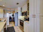 Galley Style Kitchen with New Stainless Steel Appliances at 503 North Shore Place